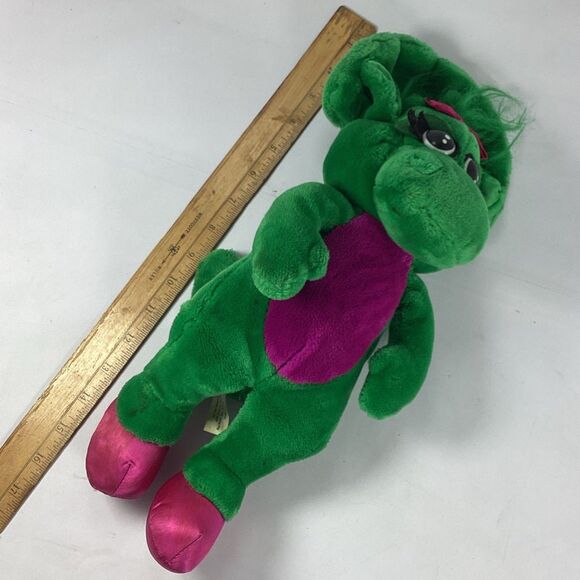 Vtg Baby Bop Dinosaur Plush Stuffed Animal Toy Lyons Group 16" Barney 1992 - Picture 12 of 12